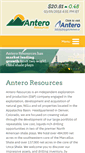 Mobile Screenshot of anteroresources.com